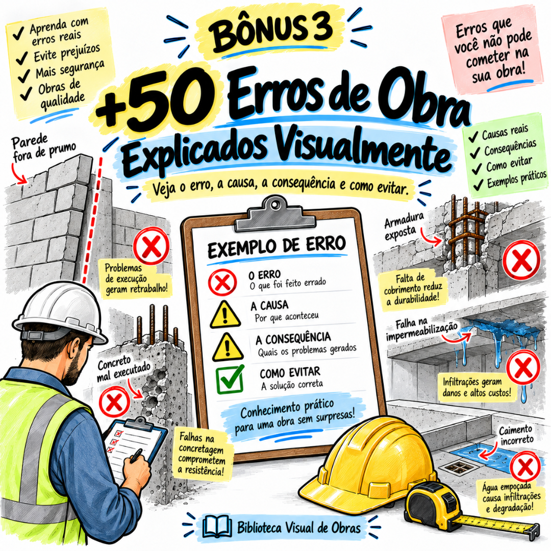 Bônus 3 — +50 Erros de Obra Explicados Visualmente